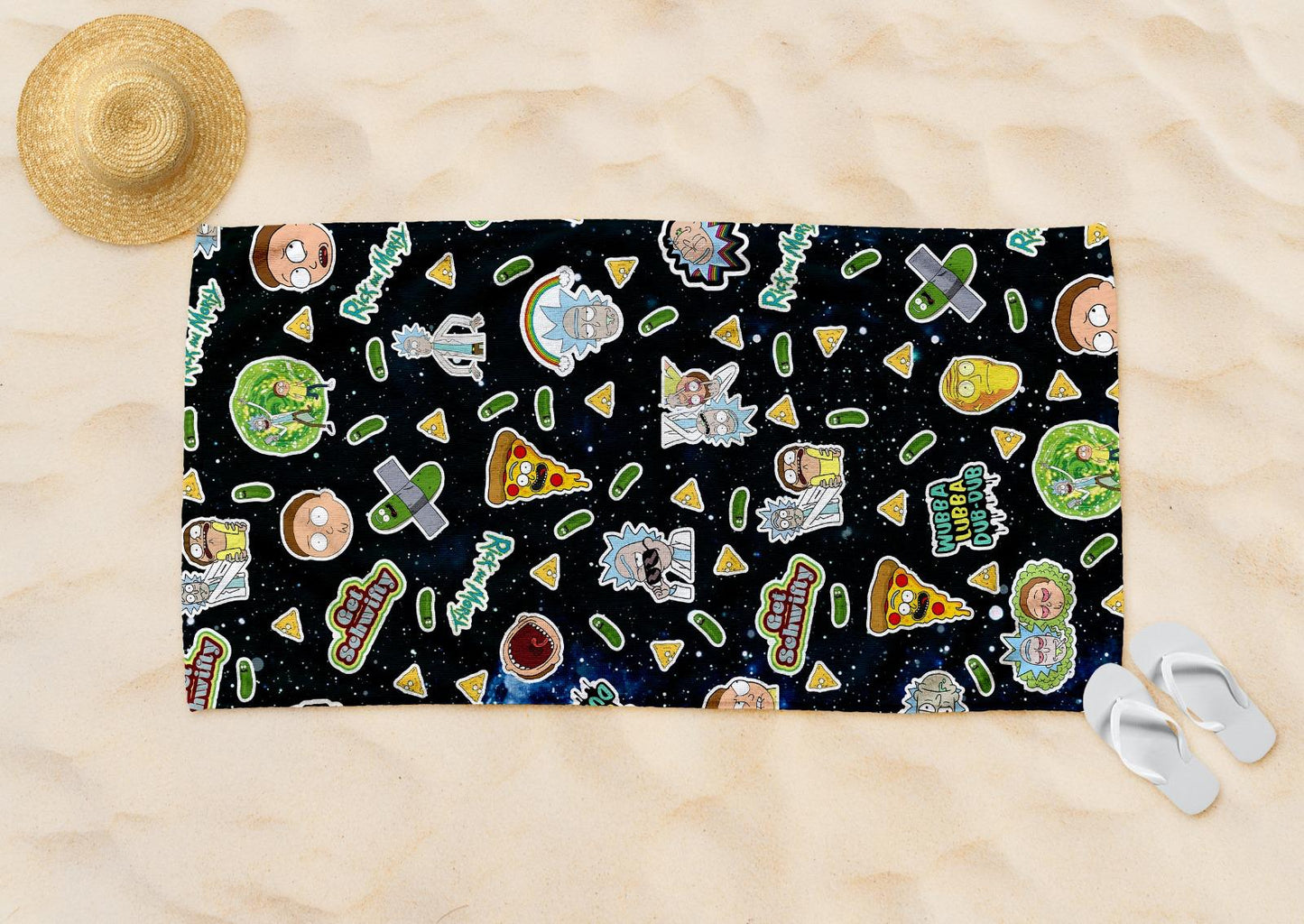 Rick & Morty Beach Towel