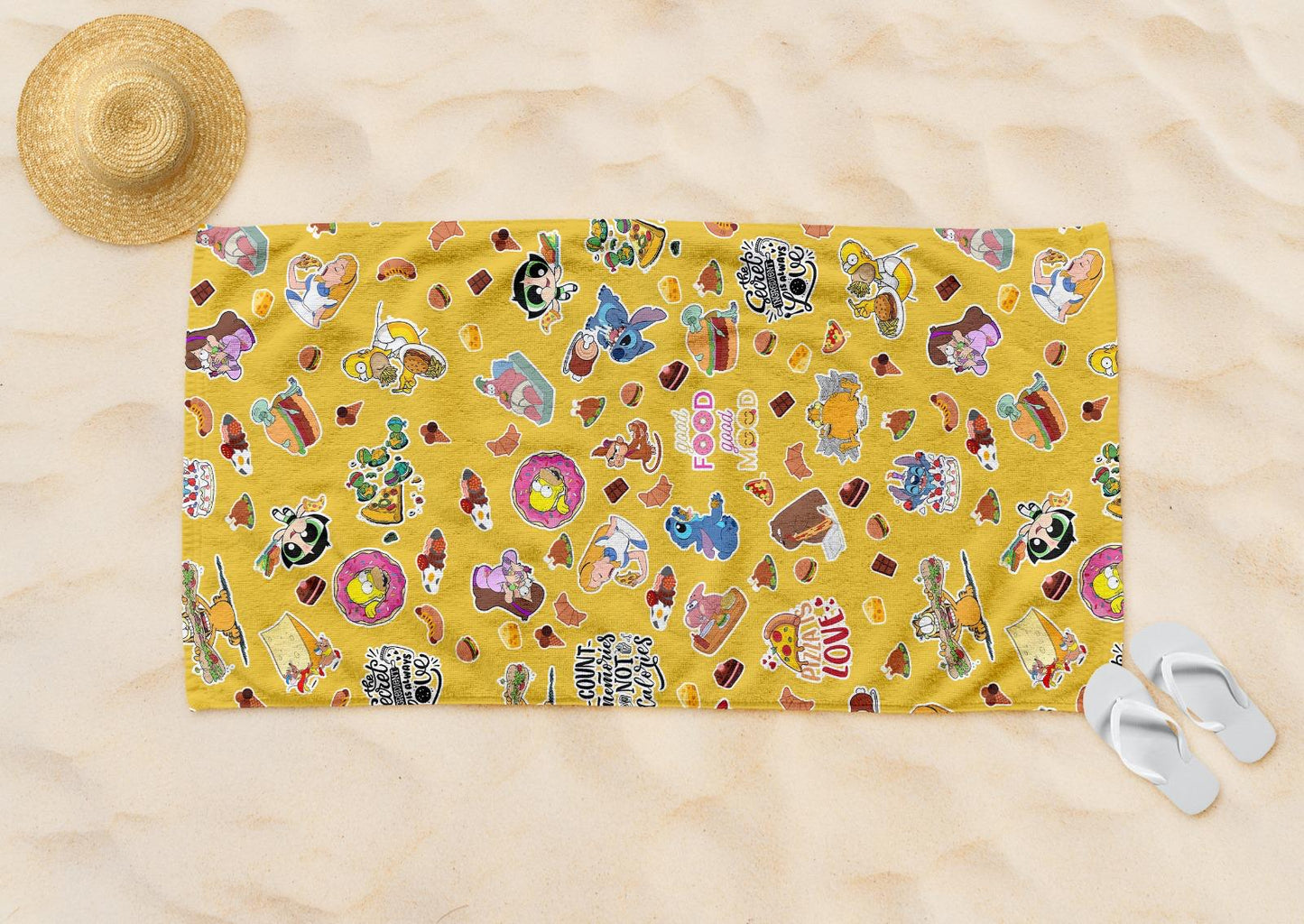 Food Lovers Beach Towel