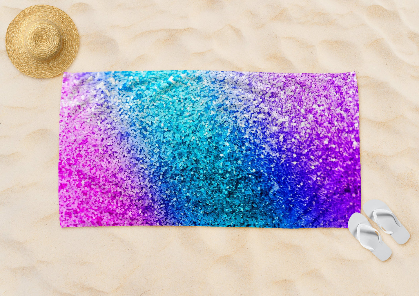 Glittery Beach Towel