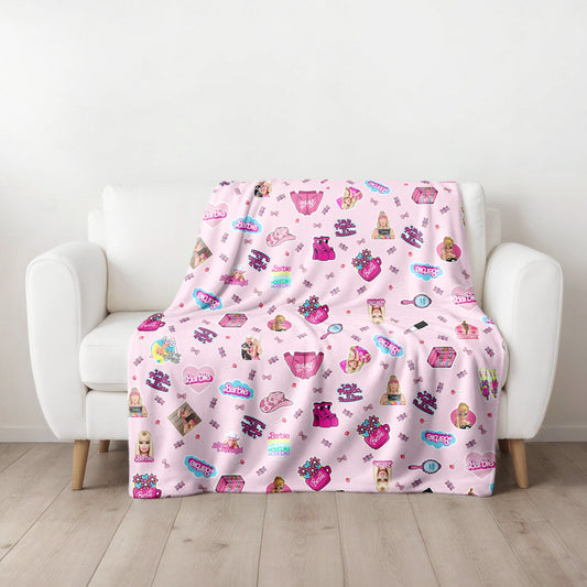 Throw Blanket - Barbie