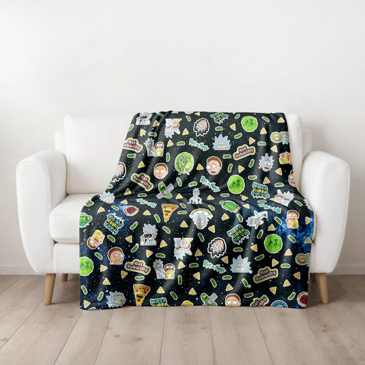 Throw Blanket - Rick & Morty