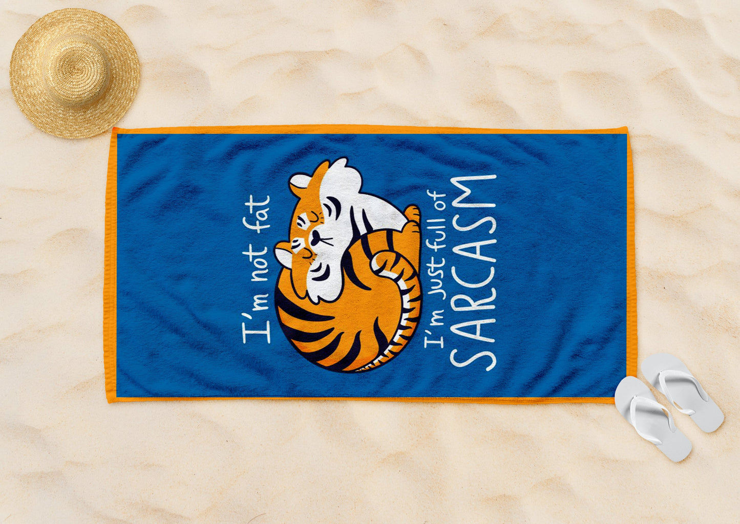 Full of Sarcasm Beach Towel