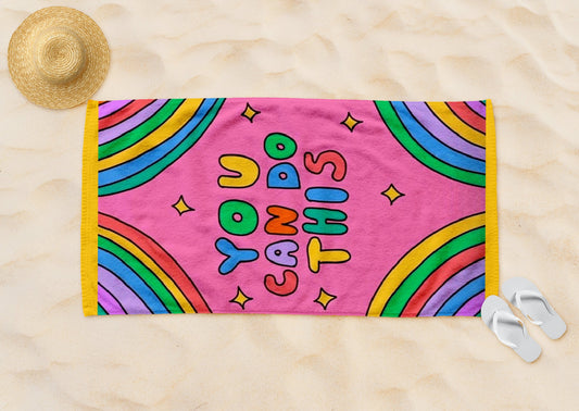 You Can Do This! Beach Towel