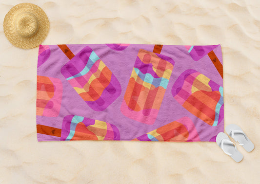 Popsicles Beach Towel