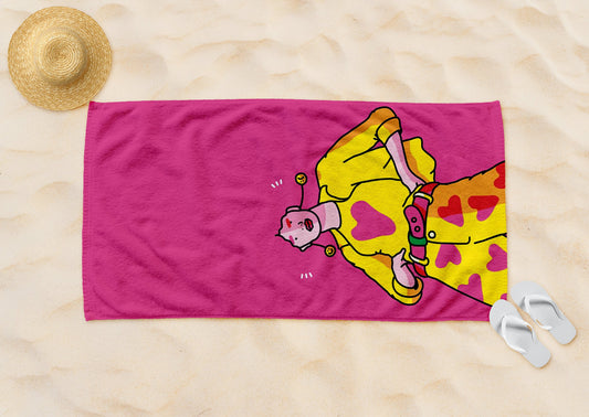 Fashion Girl Beach Towel