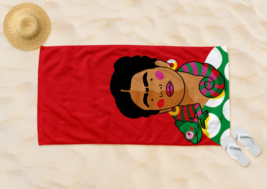 Frida Kahlo Beach Towel