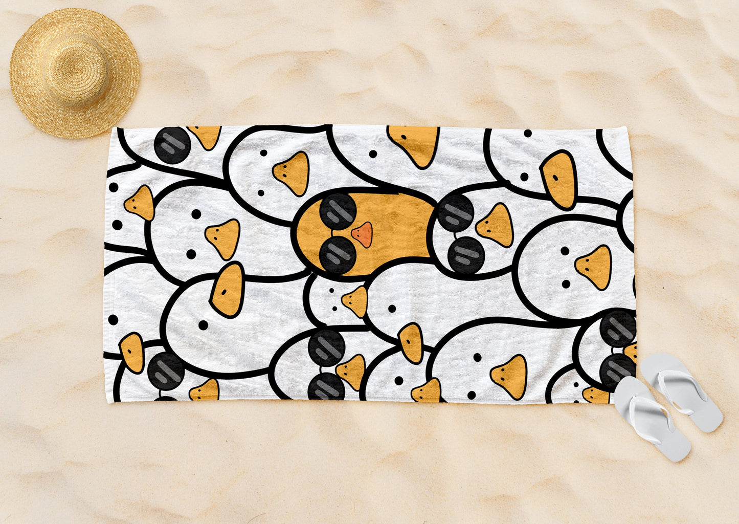 Spy Duck Beach Towel